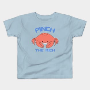 Pinch the Rich - Crab Cartoon Kids T-Shirt